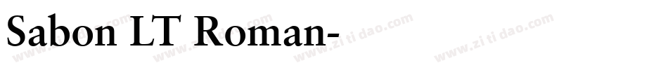 Sabon LT Roman字体转换